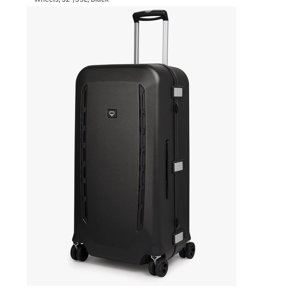 NEW Osprey Transporter Hardside Carry On Luggage 4 Spinner Wheels 32" 95L Black